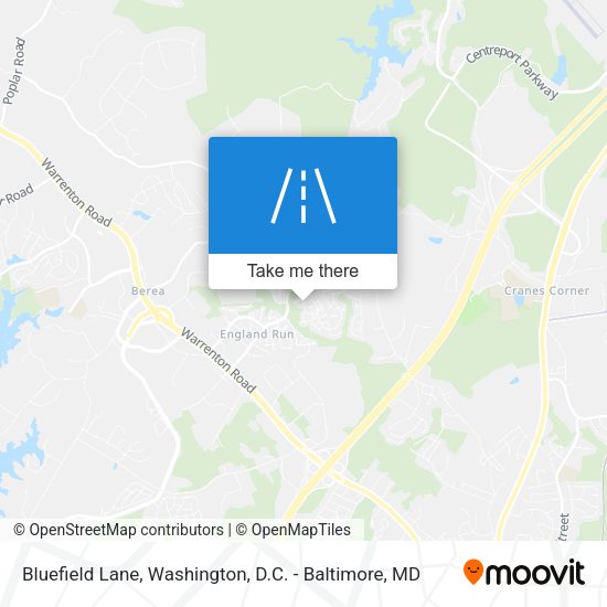 Bluefield Lane map