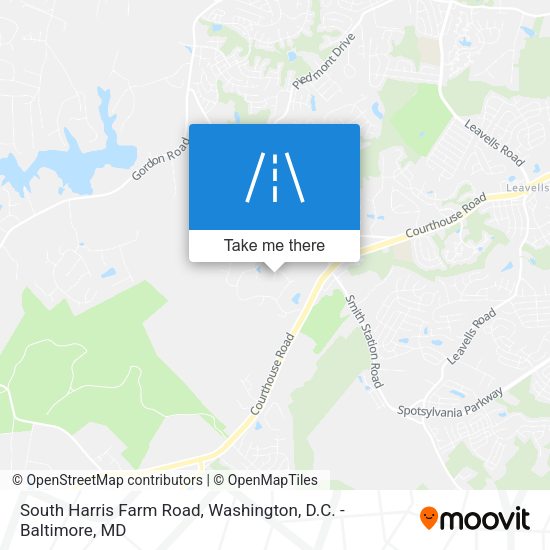 South Harris Farm Road map
