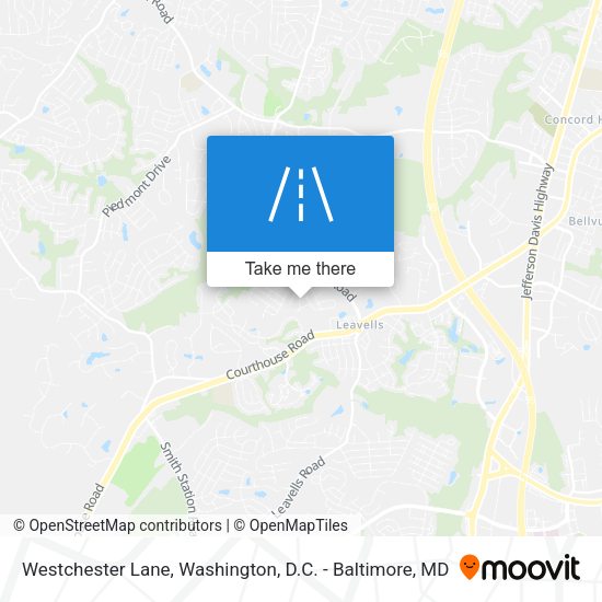 Mapa de Westchester Lane