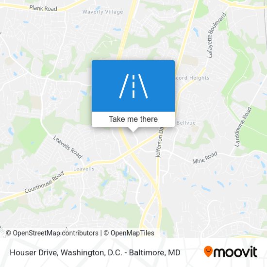 Houser Drive map