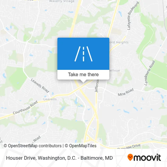 Houser Drive map
