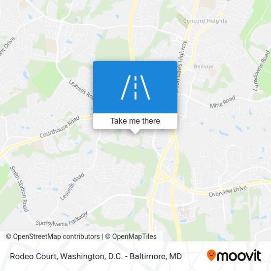 Rodeo Court map
