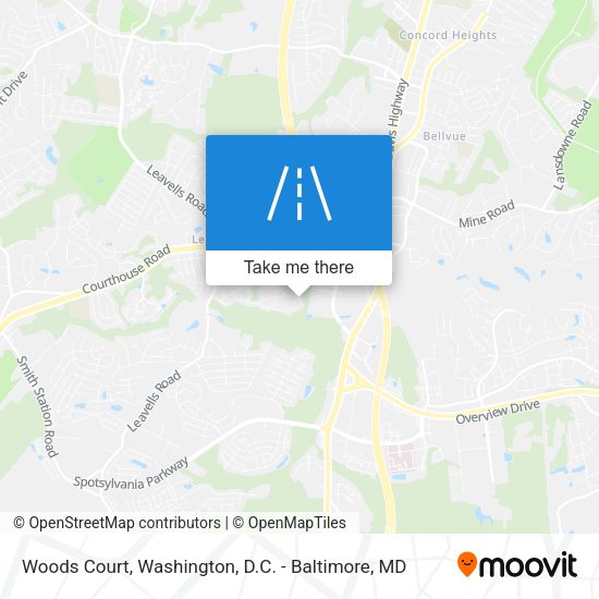 Woods Court map