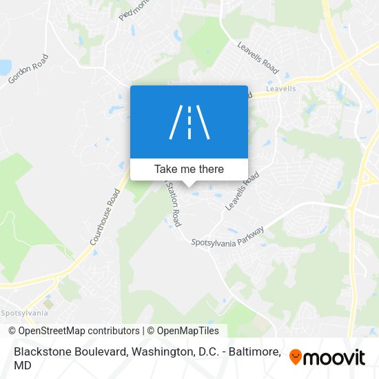 Blackstone Boulevard map