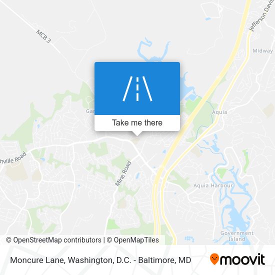 Mapa de Moncure Lane