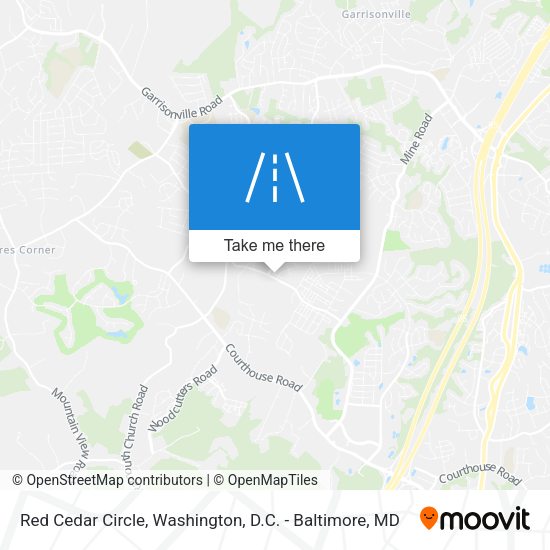 Red Cedar Circle map
