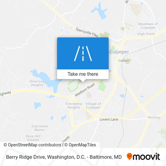 Berry Ridge Drive map