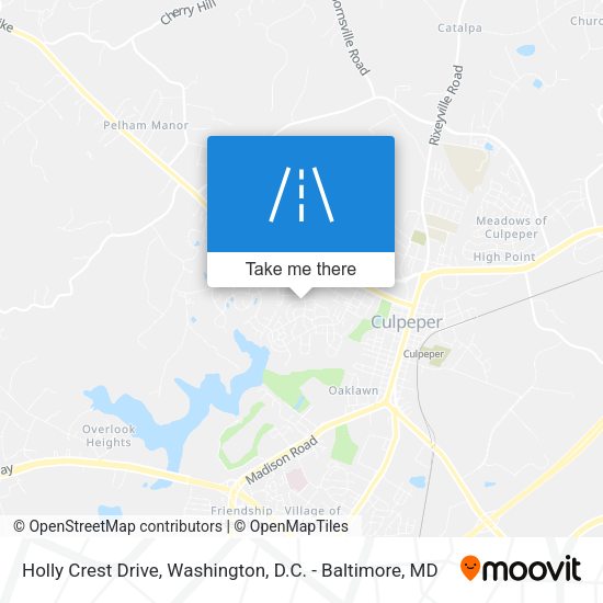 Holly Crest Drive map
