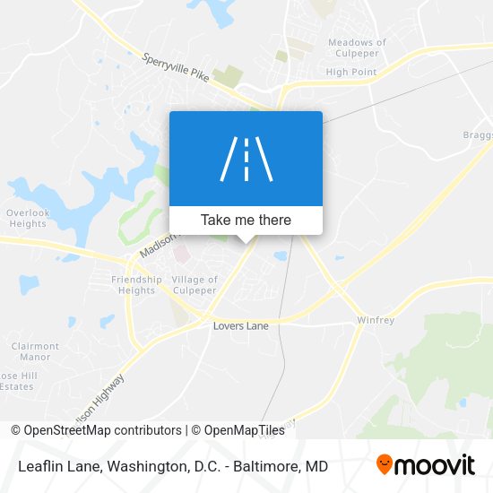 Leaflin Lane map