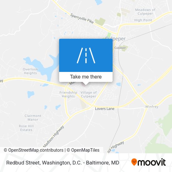 Redbud Street map