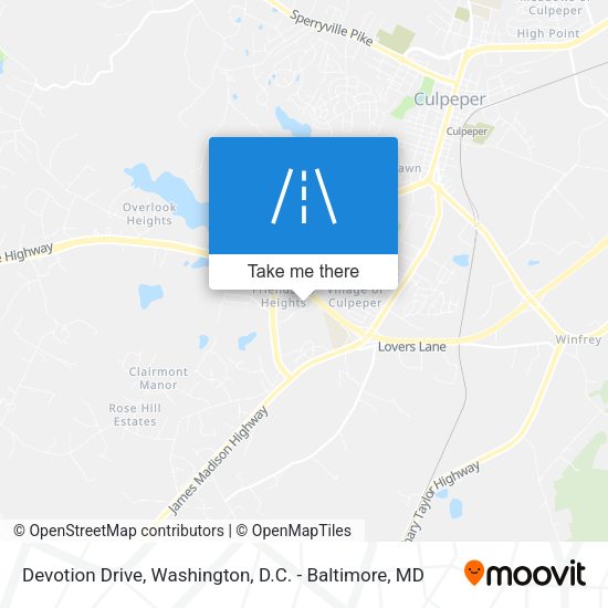 Devotion Drive map