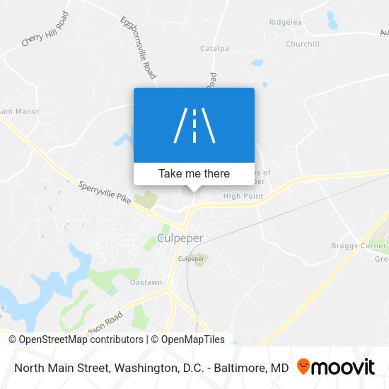 North Main Street map