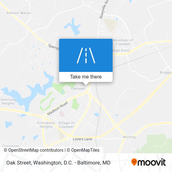 Oak Street map
