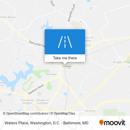 Waters Place map