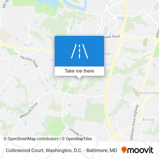 Collinwood Court map
