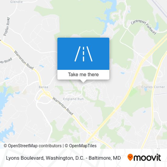 Lyons Boulevard map