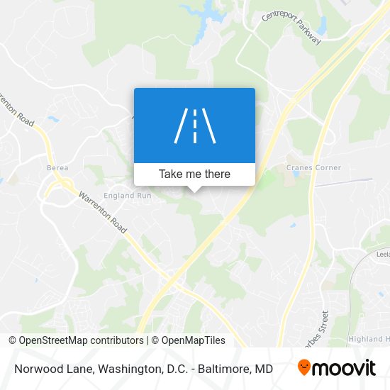 Mapa de Norwood Lane
