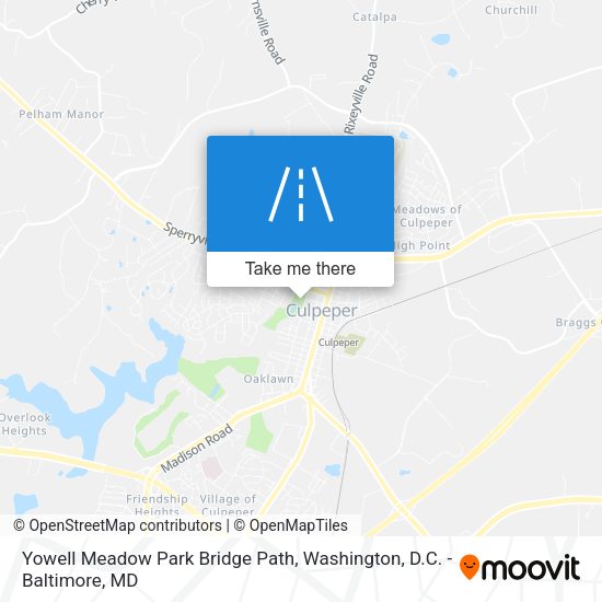 Mapa de Yowell Meadow Park Bridge Path
