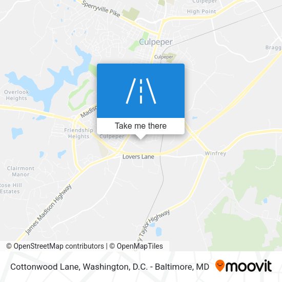 Mapa de Cottonwood Lane