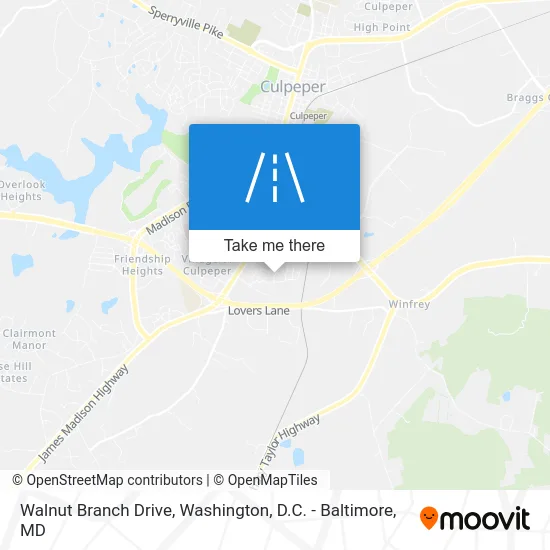 Walnut Branch Drive map