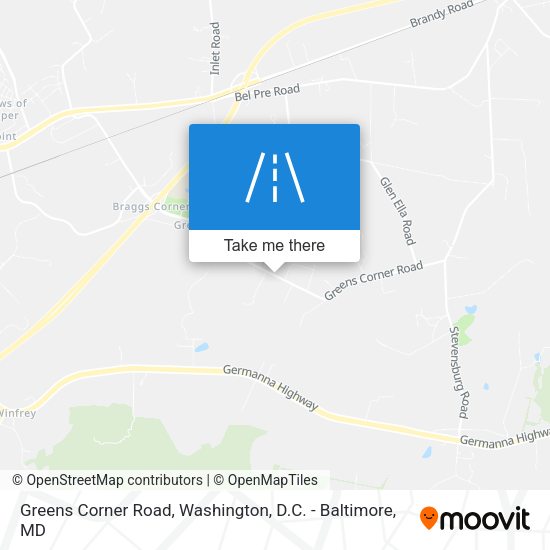 Mapa de Greens Corner Road