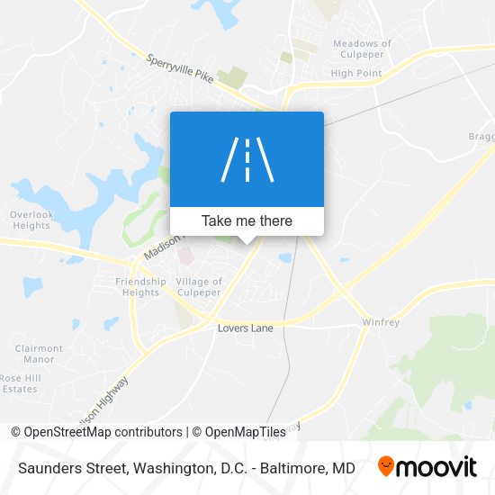 Mapa de Saunders Street