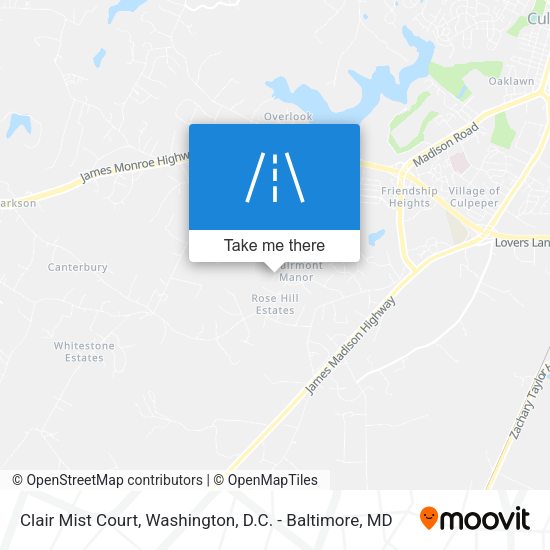 Clair Mist Court map