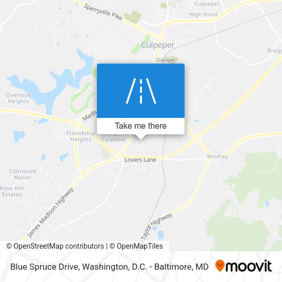 Blue Spruce Drive map