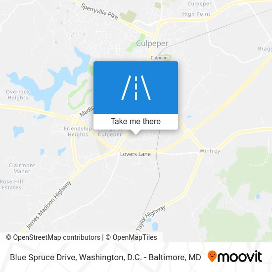 Blue Spruce Drive map