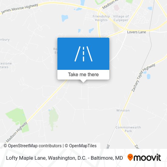Lofty Maple Lane map