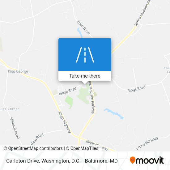 Carleton Drive map