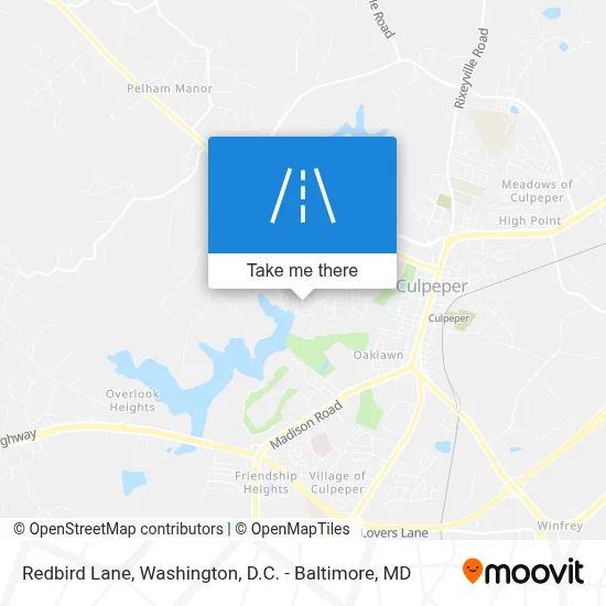 Redbird Lane map