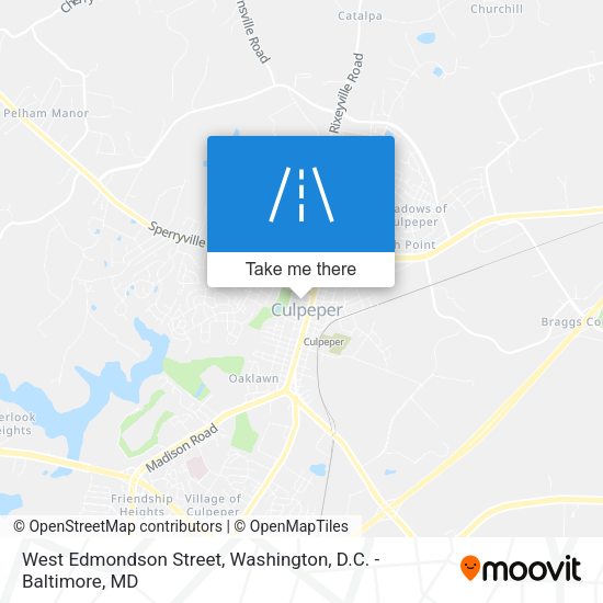 West Edmondson Street map