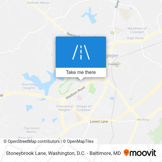 Stoneybrook Lane map