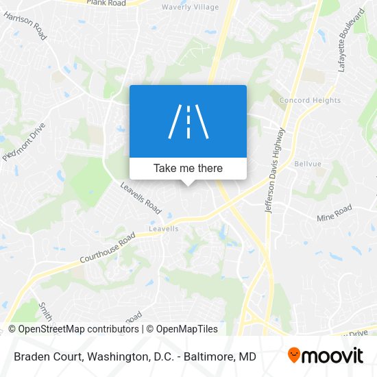 Mapa de Braden Court