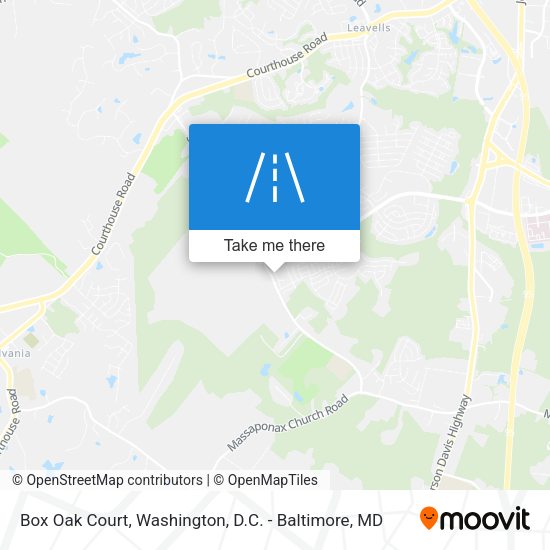 Box Oak Court map