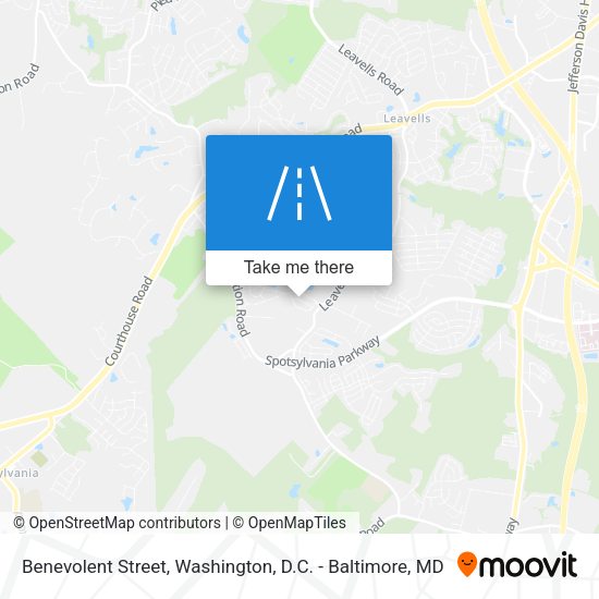 Mapa de Benevolent Street