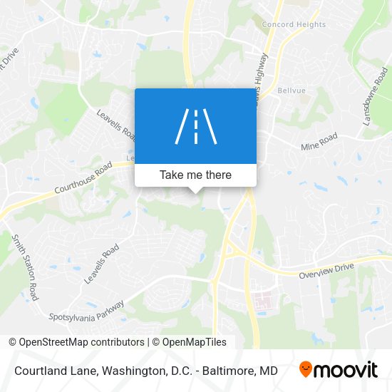 Mapa de Courtland Lane