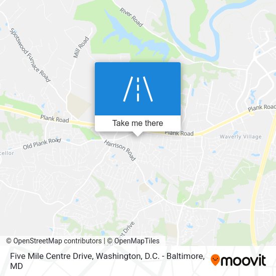 Five Mile Centre Drive map