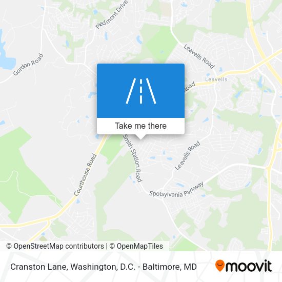 Cranston Lane map