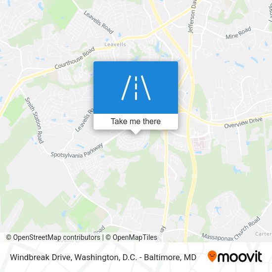 Mapa de Windbreak Drive