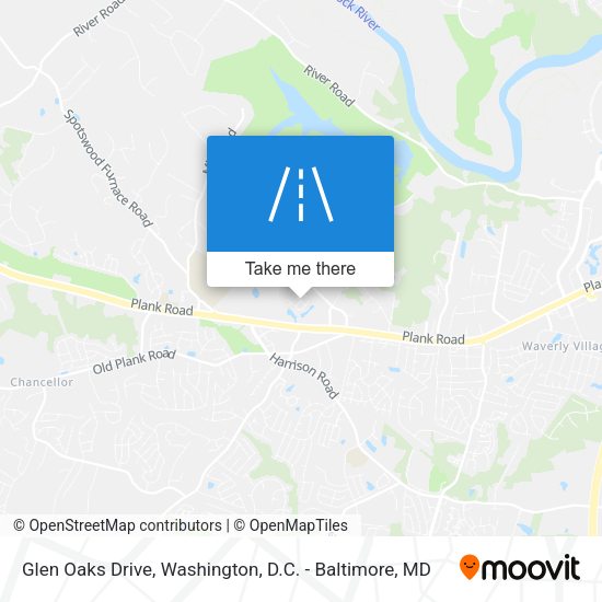 Glen Oaks Drive map
