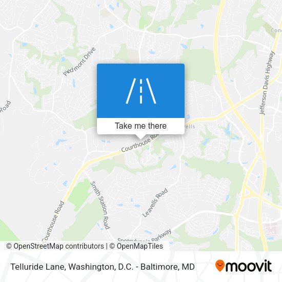 Telluride Lane map