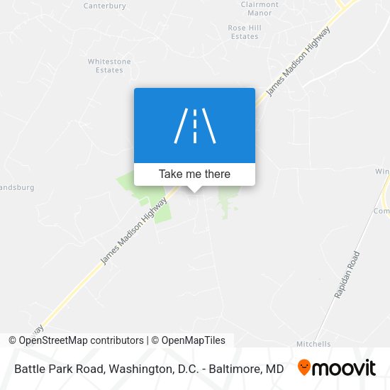 Battle Park Road map