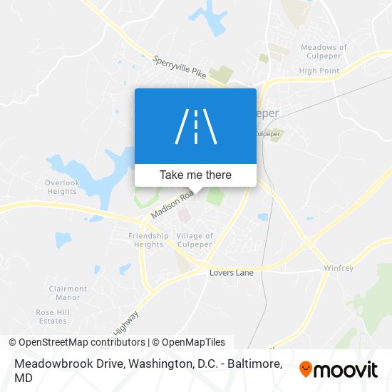 Meadowbrook Drive map