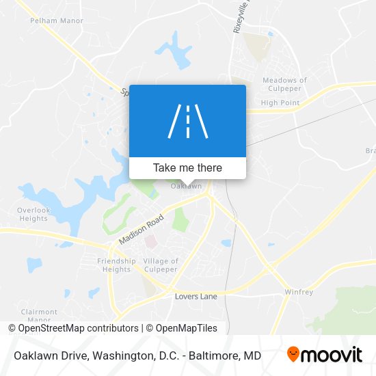 Oaklawn Drive map