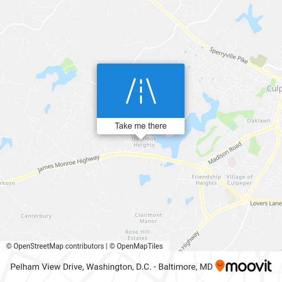 Pelham View Drive map