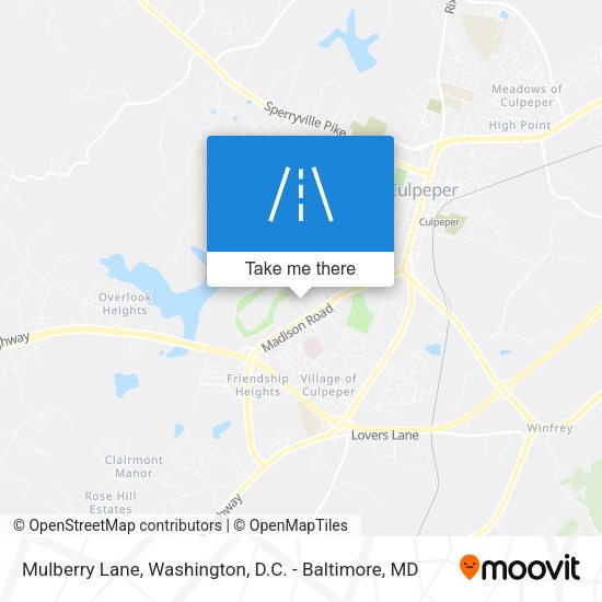 Mapa de Mulberry Lane