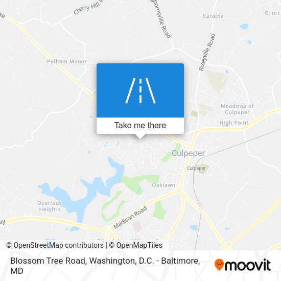 Mapa de Blossom Tree Road