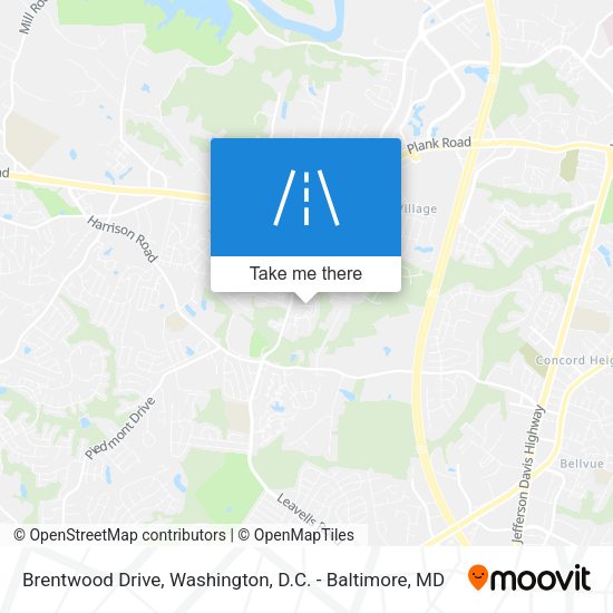 Mapa de Brentwood Drive